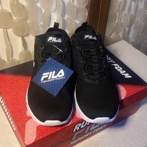 Women’s Black Fila running shoe